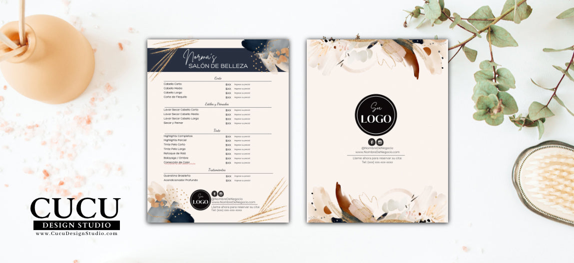 Small Business Menu Templates Tagged English Cucu Design Studio