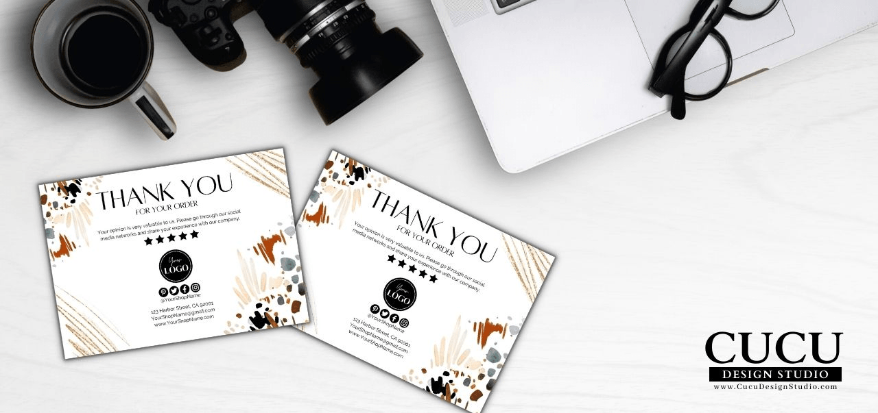 Small Business Thank You Cards - Cucu Design Studio