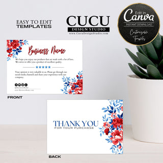 Thank you card template, printable thank you card, small business thank you card, small business thank you card template, printable thank you card,  editable printable thank you card, thank you for supporting my small business card template, thank you for shopping small card, thank you for your support card template, business thank you card, business thank you note template, customer thank you card template, DIY thank you card small business, digital thank you card template