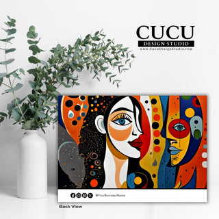 Thank you card, thank you card templates, canva thank you cards, abstract thank you card, spanish thank you card, gracias por su compra, tarjetas para el cliente, tarjetas de agradecimiento, small business thank you cards, Spanish small business thank you cards