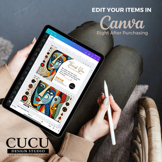 How to edit cards in Canva, como editar tarjetas en la plataforma Canva,  Thank you card, thank you card templates, canva thank you cards, abstract thank you card, spanish thank you card, gracias por su compra, tarjetas para el cliente, tarjetas de agradecimiento, small business thank you cards, Spanish small business thank you cards