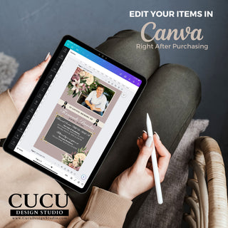 Printable funeral template, funeral templates, funeral digital card, smartphone funeral card, lectronic Funeral Announcement, Funeral Electronic Invitation for Smartphones, Electronic Celebration of Life invitation, Editable Evite, Cucu Design Studio