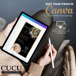 Spanish Virgen Mary, La Virgen Maria, Spanish Virgen Mary funeral template, Spanish Virgen Mary funeral Card, Printable Catholic Funeral Template, Nuestra Señora de Guadalupe, Nuestra Señora de Guadalupe Tarjeta Funebre, Spanish Celebration of Life