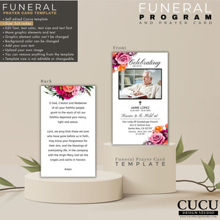 Prayer Cards, Memorial Prayer Cards, Catholic Prayer Cards, Personalized Prayer Cards for Funeral, Prayer Cards Catholic, Funeral Card, Personalized gracias thank you card, Spanish notecard, minimalist aesthetic, personalized stationery, religious memorial card, funeral thank you, postcard funeral, sympathy note, funeral thank you photo, printable memorial thank you card, sympathy thank you cards, Comunicado de fallecimiento, Plantilla de fallecimiento para editar, Plantilla de sepelio