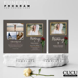Funeral program, canva funeral program, Canva template, Funeral card, Funeral template, Loss of loved one, Printable template, Sympathy cards, Death card, Celebration of life, prayer cards, prayer card template, funeral invite, funeral announcement, funeral invitation, memorial invite, digital funeral cards