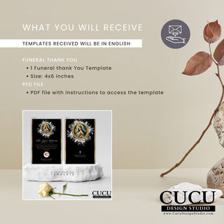 Virgen Mary Catholic Funeral Template | Funeral Thank You Template Virgen Mary