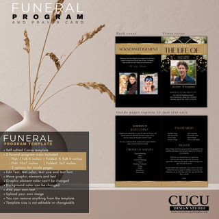 Spanish black funeral program, Recordatorio de difunto, Aniversario luctuoso, Anuncio de funeral digital, Celebracion de misa para difunto, celebración de misa, Invitacion para funeral,  en memoria de, cucu, cucu design, cucu design studio, difunto