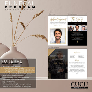funeral home, funeral arrangement, memorial service, funeral planning, memorial service ideas, funeral ideas, funeral program, prayer card, Spanish funeral program templates, canva funeral templates, funeral announcement, funeral service, Funeral bulletin, Order of service program, Funeral pamphlet, Obituary program, Funeral program template, Canva funeral program, Canva funeral template printable,Printable funeral service, cucu design studio