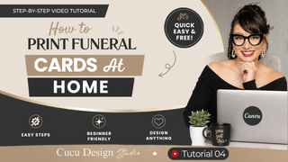 English
Tutorial 04: How to print a Canva funeral card at home step-by-step video tutorial.
Spanish
Tutorial 04: Cómo imprimir una tarjeta funeraria de Canva en casa con una guía paso a paso.