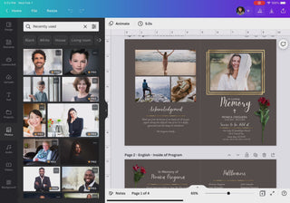 Funeral program, canva funeral program, Canva template, Funeral card, Funeral template, Loss of loved one, Printable template, Sympathy cards, Death card, Celebration of life, prayer cards, prayer card template, funeral invite, funeral announcement, funeral invitation, memorial invite, digital funeral cards