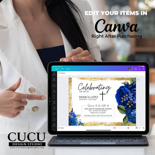 Funeral card template, funeral template, canva, canva template, celebration of life, in loving memory, sympathy cards, photo celebration of life template, printable funeral cards, editable funeral cards