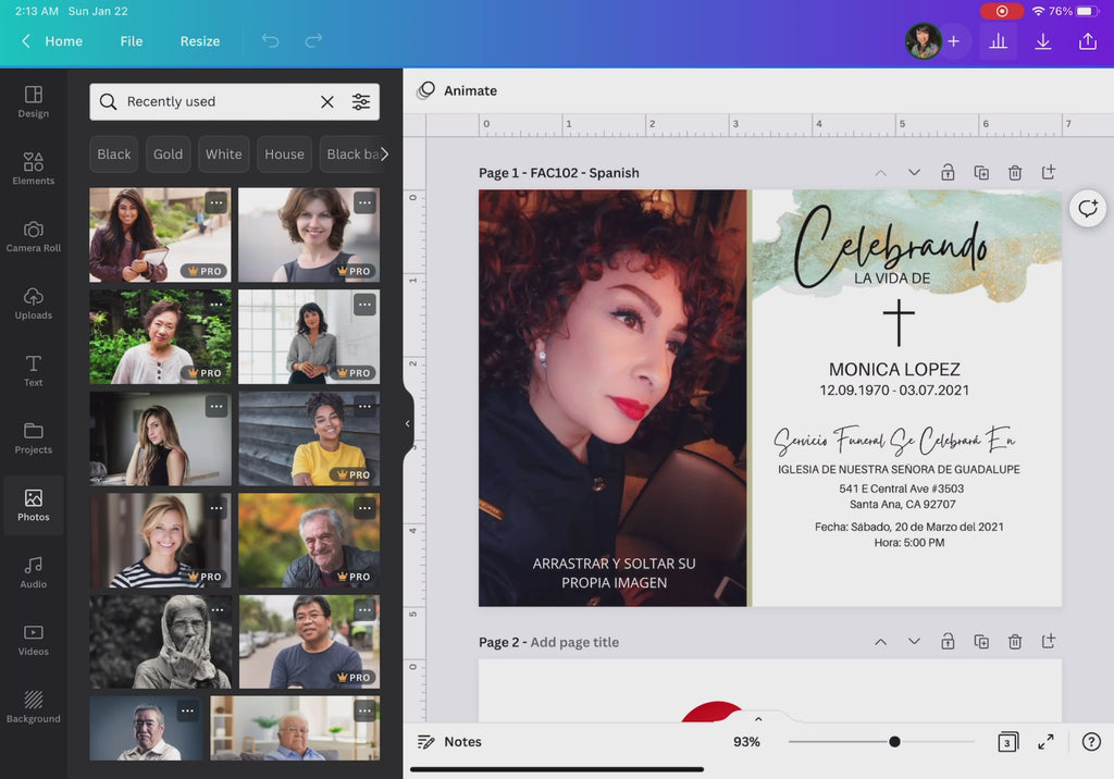 Proceso paso a paso para usar la plantilla: compra, edita en Canva y descarga o imprime fácilmente en minutos / Step-by-step process to use the template: purchase, edit in Canva and download or print in minutes