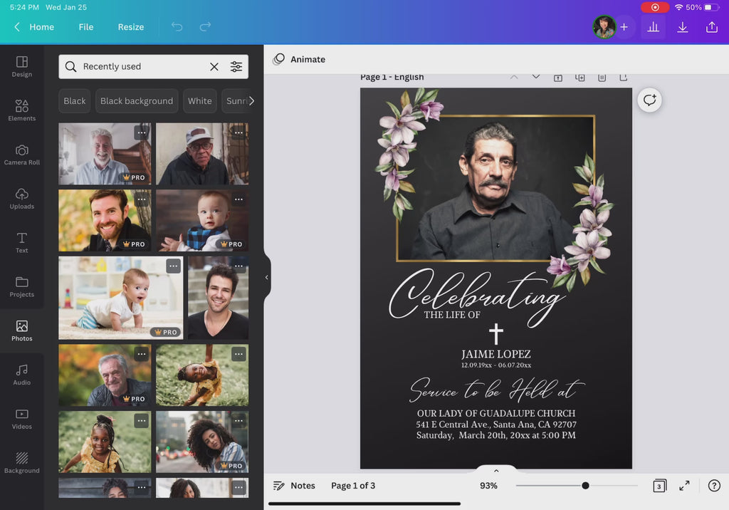 Canva template, Funeral card, Funeral template, Loss of loved one, Printable funeral template, Funeral announcement, Sympathy cards, Death card, Celebration of life, In Loving memory template  Canva funeral template, Canva funeral invitation, Canva funeral card, Canva loss of loved one template, Canva printable funeral template, Canva funeral announcement, Canva sympathy cards, Canva death card, Cucu Design Studio