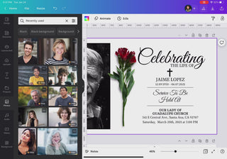 Canva template, Funeral card, Funeral template, Loss of loved one, Sympathy cards, Celebration of life, In Loving memory template  Canva funeral template, Canva funeral invitation, Canva funeral card, Canva loss of loved one template, Canva printable funeral template, Canva funeral announcement, Canva sympathy cards, Canva death card, Canva celebration of life template, Electronic Funeral Announcement, digital funeral template, Cucu Design Studio, funeral tutorial, how to edit funeral card