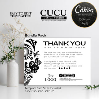 Small business thank you cards, thank you card, thank you template, thank you for your order, thank you for supporting our small business card, printable thank you cards, canva templates, canva templates, canva thank you cards, editable thank you cards, abstract thank you card, template bundle pack, thank you bundle pack, cucu design studio, easy to edit template cards