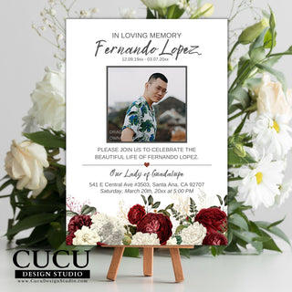 Funeral card online, Funeral invitation templates, In loving memory template canva, Funeral invite, Funeral card invitation online edit, Bereavement announcement cards,  Canva template, Funeral card, Funeral template, Loss of loved one, Printable funeral template, Funeral announcement, Sympathy cards, Death card, Celebration of life, In Loving memory template