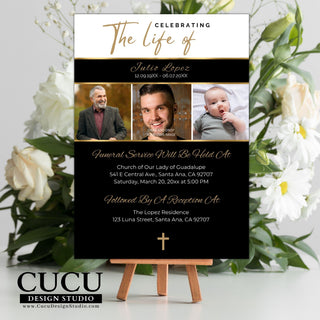 Funeral card online, Funeral invitation templates, In loving memory template canva, Funeral invite, Funeral card invitation online edit, Bereavement announcement cards,  Canva template, Funeral card, Funeral template, Loss of loved one, Printable funeral template, Funeral announcement, Sympathy cards, Death card, Celebration of life, In Loving memory template