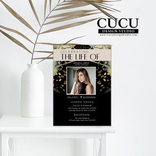 Funeral card online, Funeral invitation templates, In loving memory template canva, Funeral invite, Funeral card invitation online edit, Bereavement announcement cards,  Canva template, Funeral card, Funeral template, Loss of loved one, Printable funeral template, Funeral announcement, Sympathy cards, Death card, Celebration of life, In Loving memory template