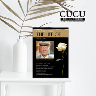 Funeral card online, Funeral invitation templates, In loving memory template canva, Funeral invite, Funeral card invitation online edit, Bereavement announcement cards,  Canva template, Funeral card, Funeral template, Loss of loved one, Printable funeral template, Funeral announcement, Sympathy cards, Death card, Celebration of life, In Loving memory template