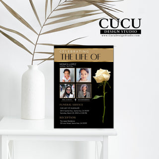 Funeral card online, Funeral invitation templates, In loving memory template canva, Funeral invite, Funeral card invitation online edit, Bereavement announcement cards,  Canva template, Funeral card, Funeral template, Loss of loved one, Printable funeral template, Funeral announcement, Sympathy cards, Death card, Celebration of life, In Loving memory template