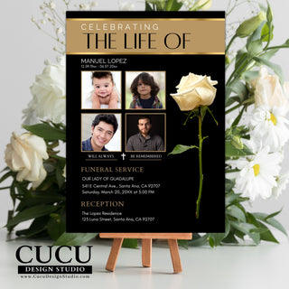 Funeral card online, Funeral invitation templates, In loving memory template canva, Funeral invite, Funeral card invitation online edit, Bereavement announcement cards,  Canva template, Funeral card, Funeral template, Loss of loved one, Printable funeral template, Funeral announcement, Sympathy cards, Death card, Celebration of life, In Loving memory template