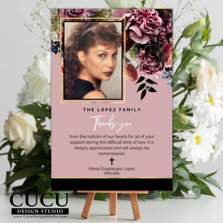 Funeral thank you card template, Personalized funeral thank you card template, Funeral thank you card online, Digital funeral thank you card, Canva funeral thank you card template, Funeral sympathy bereavement thank you card template