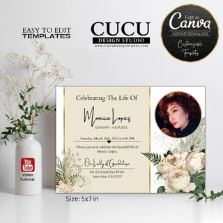 Canva funeral template, Canva funeral invitation, Canva funeral card, Canva loss of loved one template, Canva printable funeral template, Canva funeral announcement, Canva sympathy cards, Canva death card, Canva celebration of life template, Canva in Loving memory template, Canva cards, Canva templates, Funeral card online, Funeral invitation templates, In loving memory template canva, Funeral invite, Funeral card invitation online edit, Cucu Design Studio