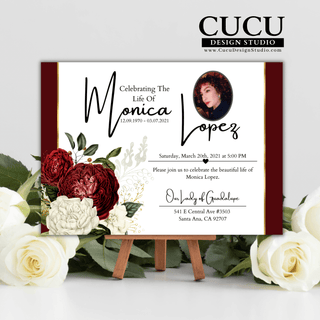 Funeral card online, Funeral invitation templates, In loving memory template canva, Funeral invite, Funeral card invitation online edit, Bereavement announcement cards,  Canva template, Funeral card, Funeral template, Loss of loved one, Printable funeral template, Funeral announcement, Sympathy cards, Death card, Celebration of life , Cucu Design Studio