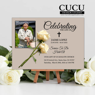 Canva template, Funeral card, Funeral template, Loss of loved one, Printable template, Thank you cards, Sympathy cards, Thank you notes, Death card, Celebration of life, Funeral card online, Funeral invitation templates, In loving memory template canva, Funeral invite, Funeral card invitation online edit, Cucu Design Studio