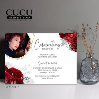 Funeral card online, Funeral invitation templates, In loving memory template canva, Funeral invite, Funeral card invitation online edit, Bereavement announcement cards,  Canva template, Funeral card, Funeral template, Loss of loved one, Printable funeral template, Funeral announcement, Sympathy cards, Death card, Celebration of life , Cucu Design Studio