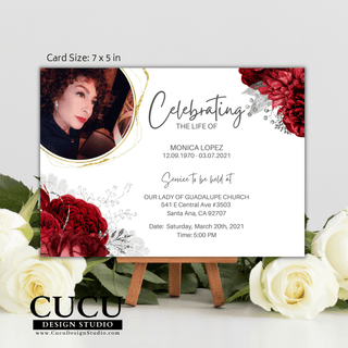 Funeral card online, Funeral invitation templates, In loving memory template canva, Funeral invite, Funeral card invitation online edit, Bereavement announcement cards,  Canva template, Funeral card, Funeral template, Loss of loved one, Printable funeral template, Funeral announcement, Sympathy cards, Death card, Celebration of life , Cucu Design Studio