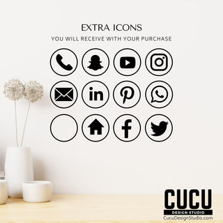 Cute Animal Print Customer Thank You Card | BTC118_Eng - Cucu Design Studio