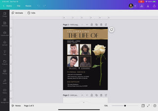 Funeral card online, Funeral invitation templates, In loving memory template canva, Funeral invite, Funeral card invitation online edit, Bereavement announcement cards,  Canva template, Funeral card, Funeral template, Loss of loved one, Printable funeral template, Funeral announcement, Sympathy cards, Death card, Celebration of life, In Loving memory template
