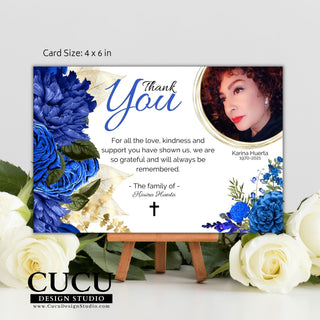 Funeral thank you card template, Personalized funeral thank you card template, Funeral thank you card online, Digital funeral thank you card, Canva funeral thank you card template, Funeral sympathy bereavement thank you card template