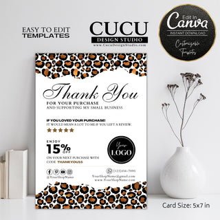 Thank you, gracias por su compra, small business, small business thank you, customized cards, customized thank you, package thank you, promo code card with thank you, diy thank you cards, spanish thank you cards, thank you for your order, thank you for your order in spanish, template cards, plantillas tarjetas, canva templates, canva thank you, cucu design studio