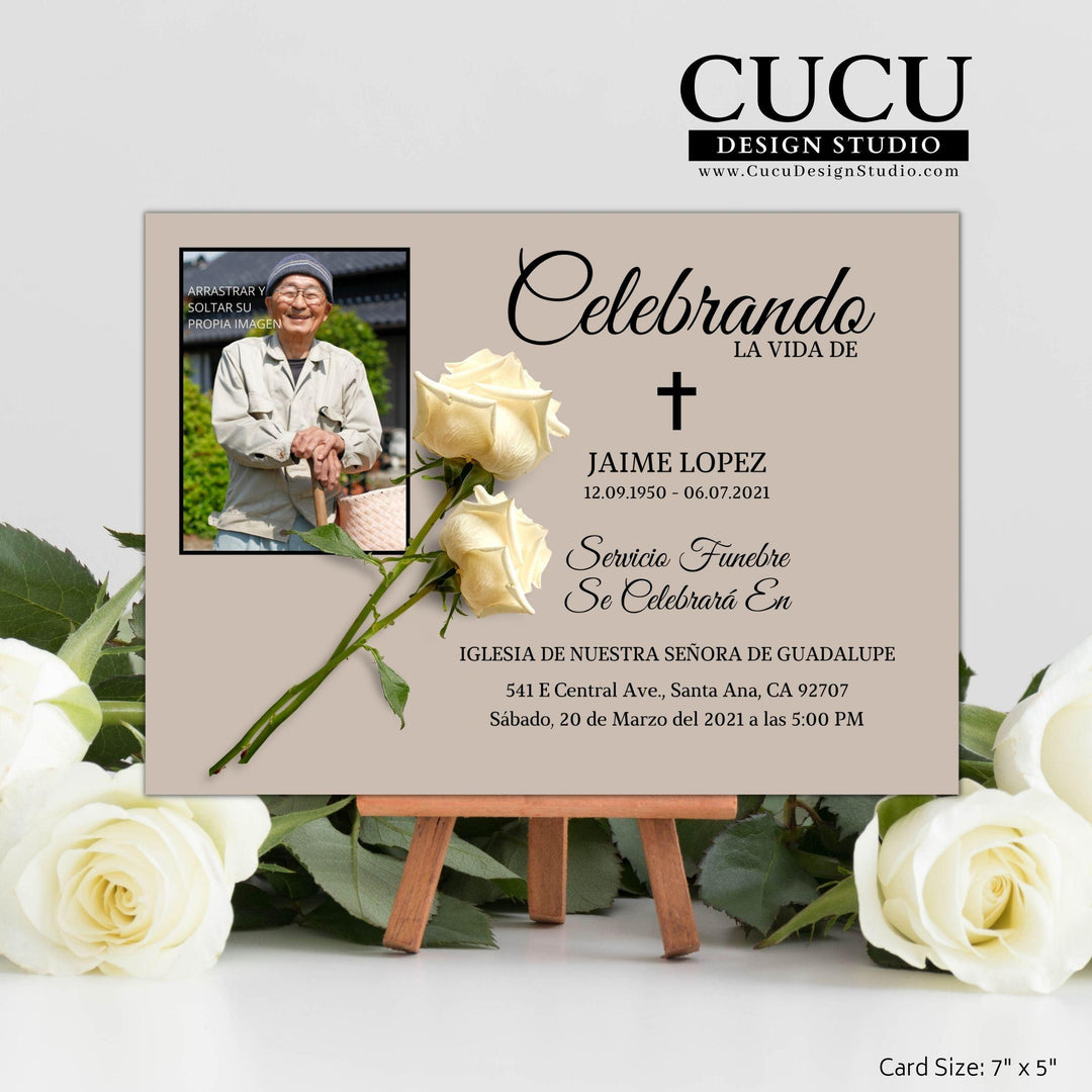 Plantilla De Invitación Para Funeral