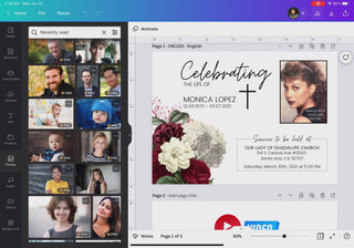 Canva funeral template, Canva funeral invitation, Canva funeral card, Canva loss of loved one template, Canva printable funeral template, Canva funeral announcement, Canva sympathy cards, Canva death card, Canva celebration of life template, Canva in Loving memory template, Canva cards, Canva templates, luto, difunto, muertito, canva tutorial, how to edit funeral cards in Canva, como editar tarjeta funebre en Canva. Plantillas Canva funeral