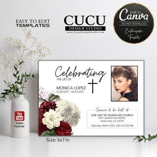 Canva template, Funeral card, Funeral template, Loss of loved one, Printable funeral template, Funeral announcement, Sympathy cards, Death card, Celebration of life, In Loving memory template  Canva funeral template, Canva funeral invitation, Canva funeral card, Canva loss of loved one template, Canva printable funeral template, Canva funeral announcement, Canva sympathy cards, Canva death card, Canva celebration of life template, Canva in Loving memory template, Canva cards, Canva templates, luto, difunto