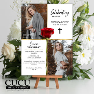 Canva funeral template, Canva funeral invitation, Canva funeral card, Canva loss of loved one template, Canva printable funeral template, Canva funeral announcement, Canva sympathy cards, Canva death card, Canva celebration of life template, Canva in Loving memory template, Canva cards, Cucu Design Studio, funeral flyer, funeral template, memorial card, sympathy card, canva, funeral announcement canva, funeral invitation canva