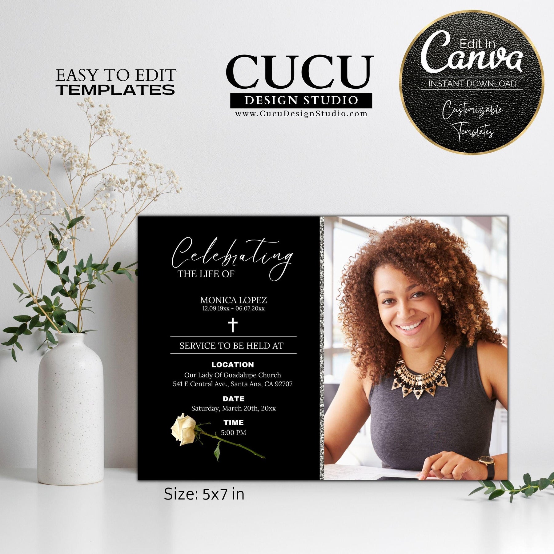 In Loving Memory Card Template Editable in Canva – Cucu Design Studio in-loving-memory-card-template-editable-in-canva-cucu-design-studio