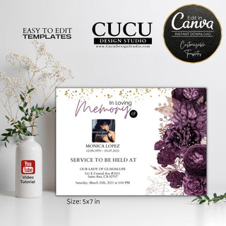 Canva funeral template, Canva funeral invitation, Canva funeral card, Canva loss of loved one template, Canva printable funeral template, Canva funeral announcement, Canva sympathy cards, Canva death card, Canva celebration of life template, Canva in Loving memory template, Canva cards, Canva templates, Funeral card online, Funeral invitation templates, In loving memory template canva, Funeral invite, Funeral card invitation online edit, Bereavement announcement cards.