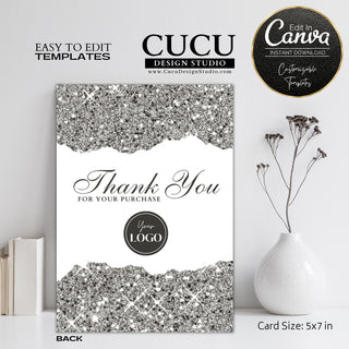 thank you for shopping small card, thank you for your support card template, business thank you card, business thank you note template