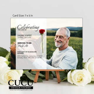Canva template, Funeral card, Funeral template, Loss of loved one, Printable template, Sympathy cards, Death card, Celebration of life, Funeral card online, Funeral invitation templates, In loving memory template canva, Funeral invite, Funeral card invitation online edit, Cucu design studio
