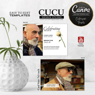 Burial invitation card, custom memorial cards, customer funeral cards, canva templates, canva funeral, printable memorial cards, remembrance cards, template funeral cards, gracias simpatía, spanish sympathy card, spanish personalized funeral announcement thank you, tarjeta de funeral para editar, tarjeta funeral