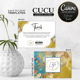 Canva thank you card template, Canva card, canva Template, Thank you card template, printable thank you card, small business thank you card, small business thank you card template, printable thank you card,  editable printable thank you card, thank you for supporting my small business card template