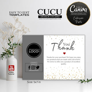 editable printable thank you card, thank you for supporting my small business card template, thank you for shopping small card, thank you for your support card template, business thank you card, business thank you note template, customer thank you card template, DIY thank you card small business, digital thank you card template